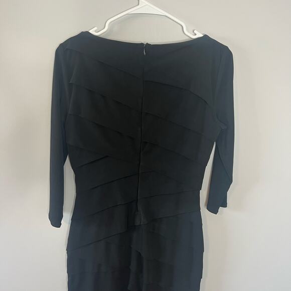 White House Black Market Instantly Slimming Sheath Black Dress Size 8 - Picture 7 of 13